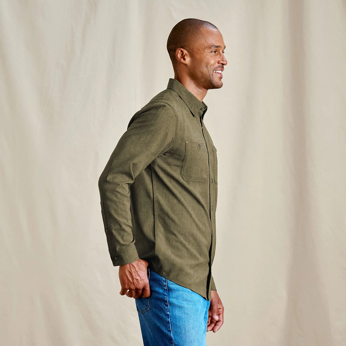 Orvis New | Men's Tech Chambray Long-Sleeve Work Shirt