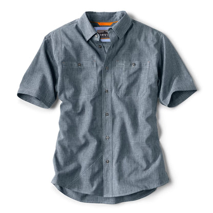 Orvis Deals | Men's Tech Chambray Short-Sleeve Work Shirt