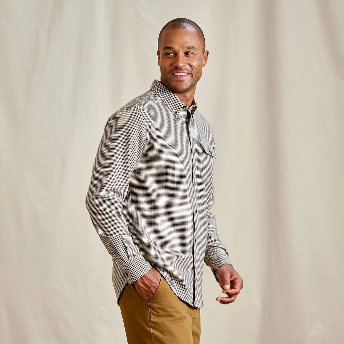 Orvis Value | Spencer Houndstooth Pure Cotton Long-Sleeve Shirt