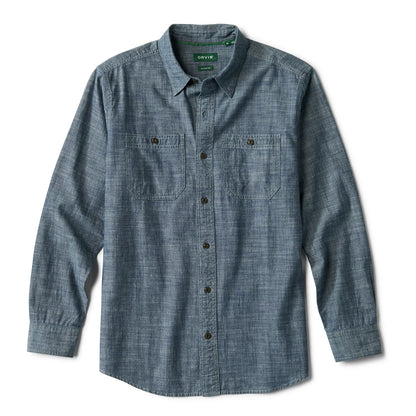 Orvis Classic | Men's Chambray Long-Sleeve Work Shirt