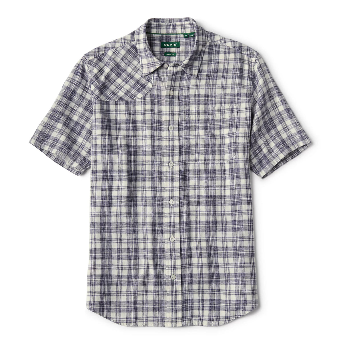 Orvis Discount | Space-Dyed Plaid Short-Sleeve Shirt