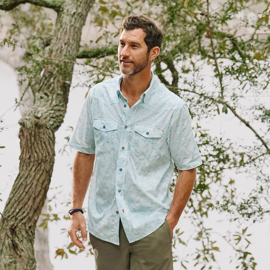 Orvis Best Seller | Men's River Guide Printed Short-Sleeve Western Shirt 2.0