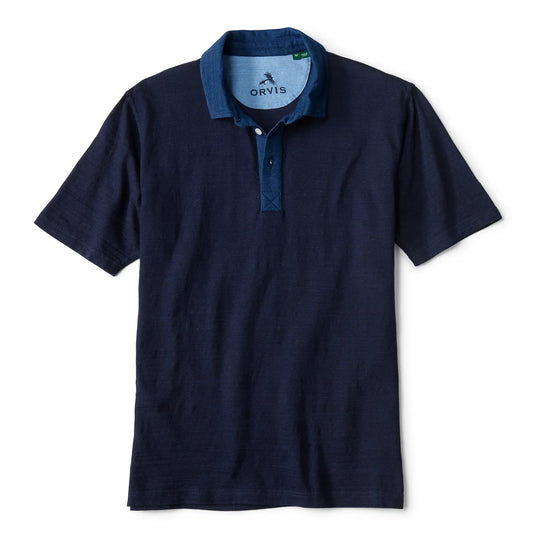 Orvis New | Angler's Indigo Colorblock Polo