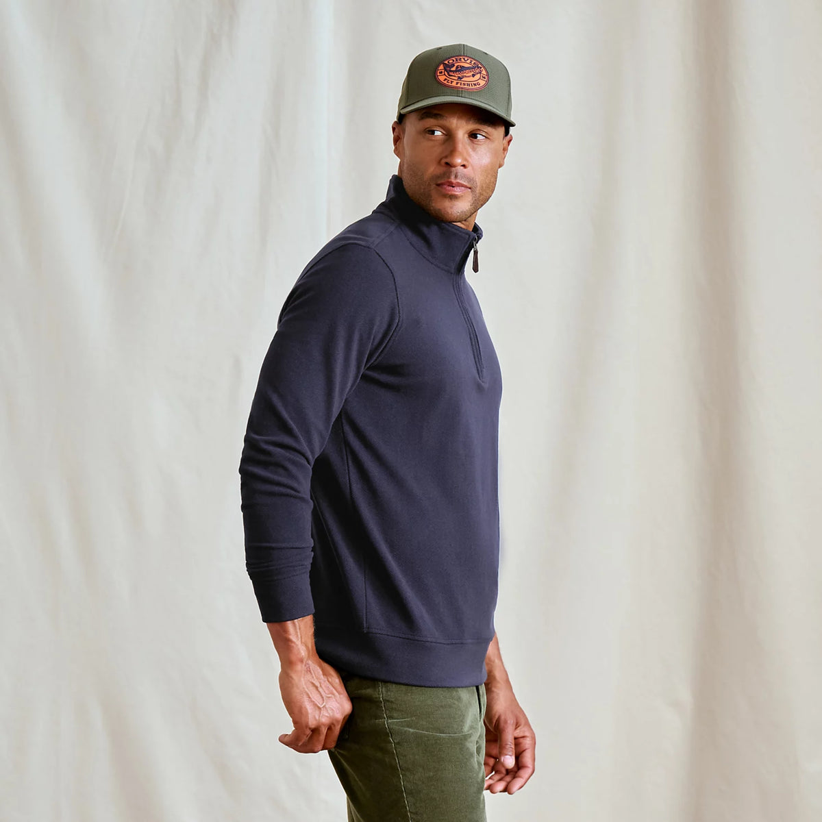 Orvis Great Value | Men's Snowy River 1/4-Zip Sweatshirt
