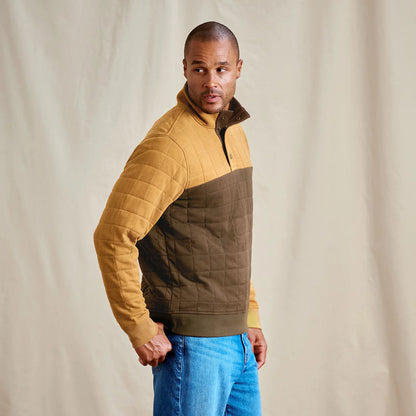 Orvis New | Men's Battenkill Colorblock Quilted 1/4-Snap Sweatshirt