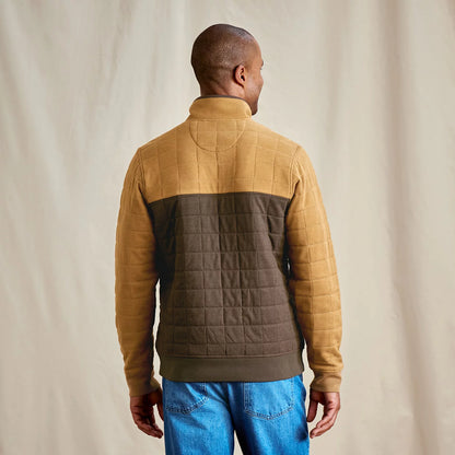 Orvis New | Men's Battenkill Colorblock Quilted 1/4-Snap Sweatshirt