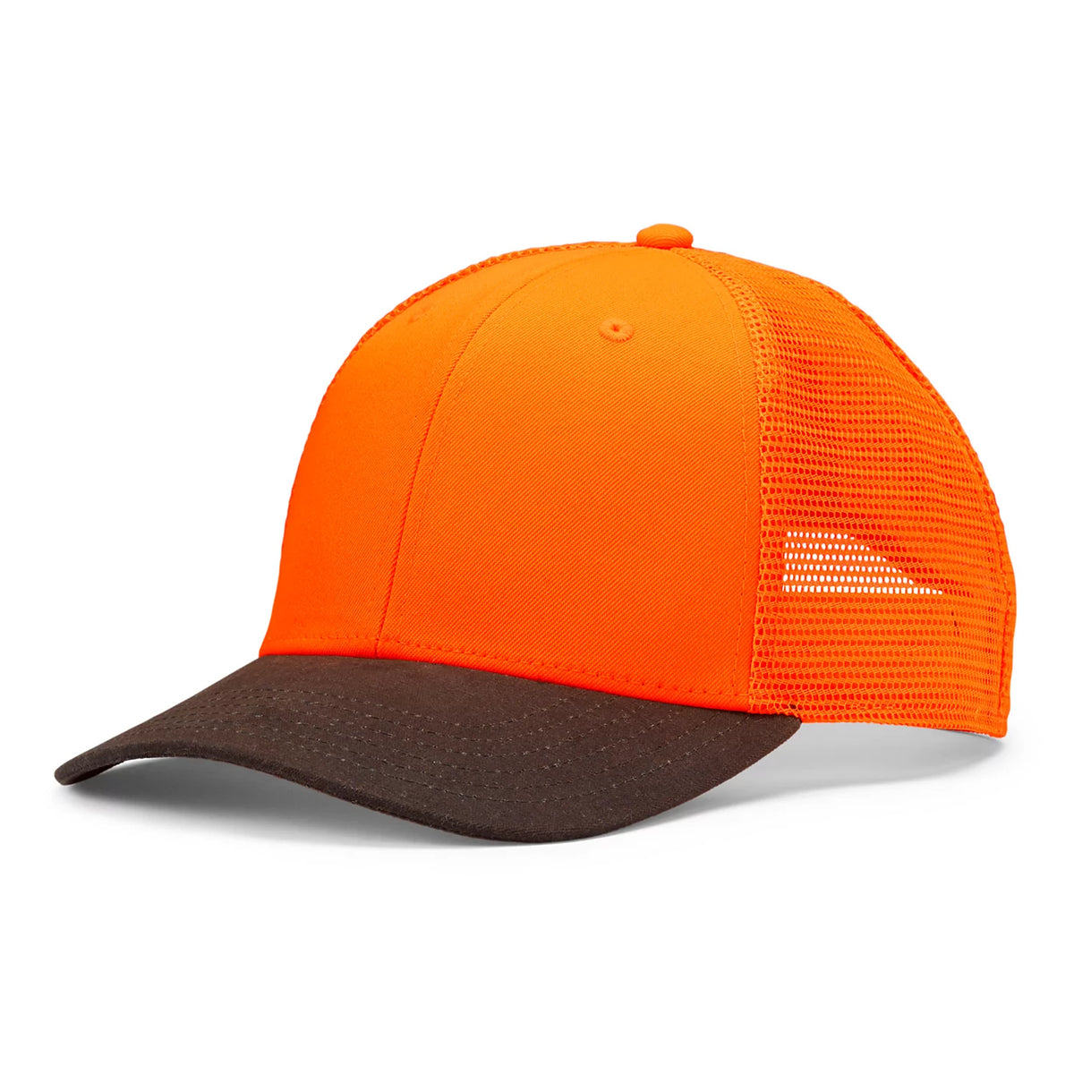 Orvis Featured | Blaze Orange Waxed Brim Mesh Cap