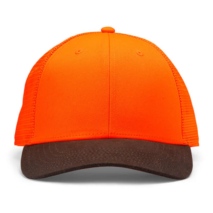 Orvis Featured | Blaze Orange Waxed Brim Mesh Cap
