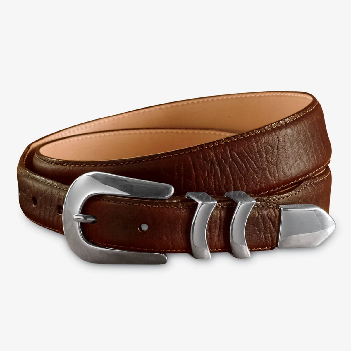 Orvis Top Pick | Silver Buckle Bison Tapered-Edge Belt
