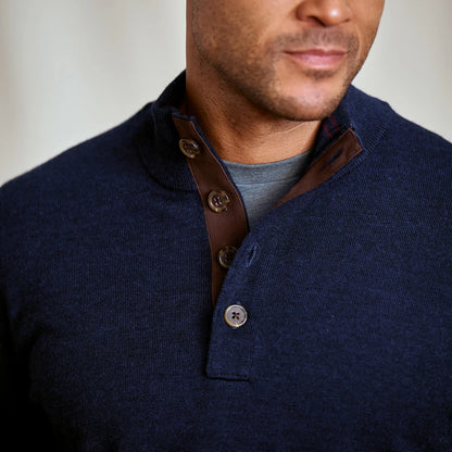 Orvis New | Merino Button Mockneck Sweater