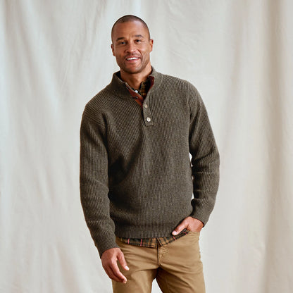 Orvis Essential | Quail Creek Button Mockneck Pullover