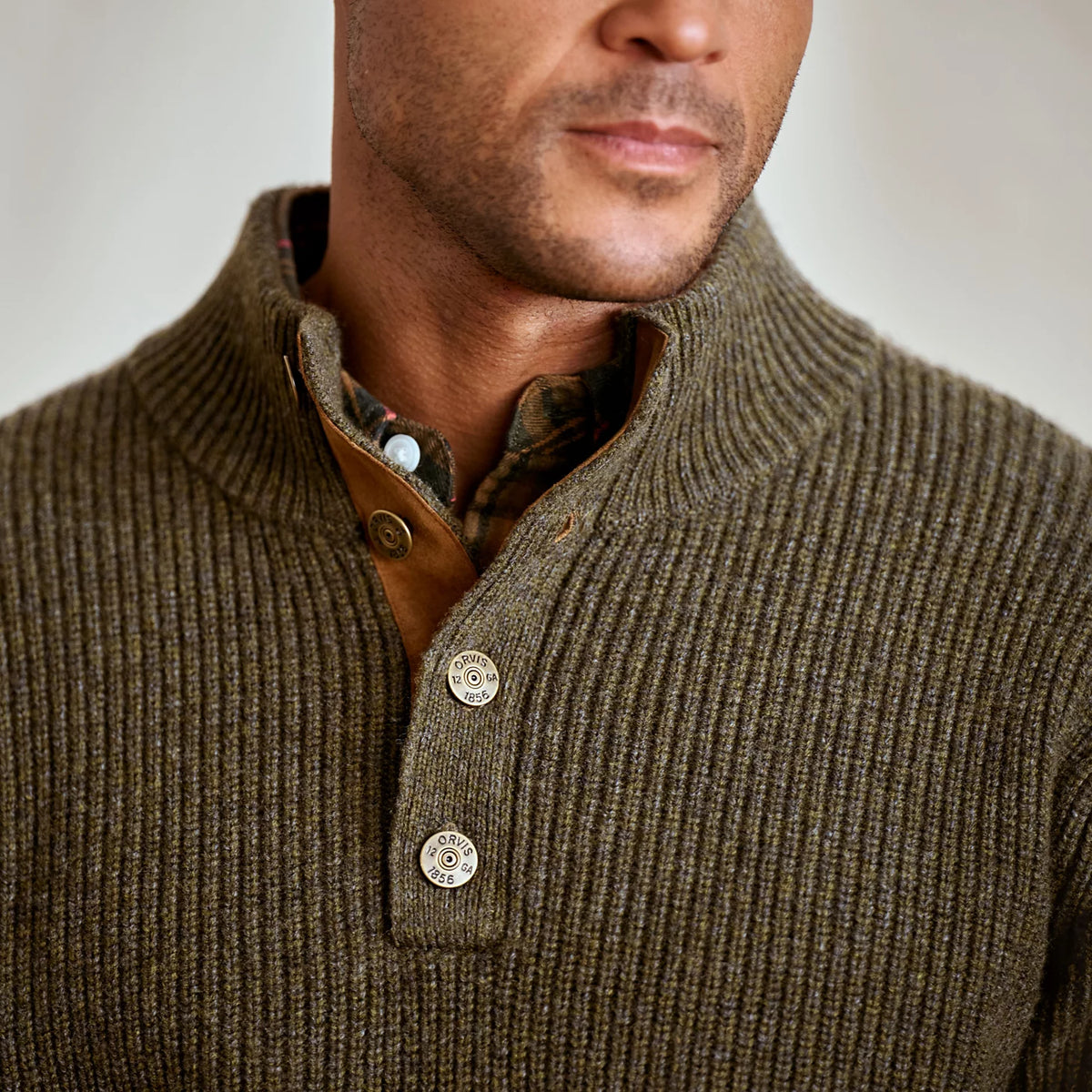 Orvis Essential | Quail Creek Button Mockneck Pullover