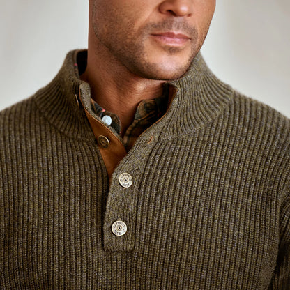 Orvis Essential | Quail Creek Button Mockneck Pullover