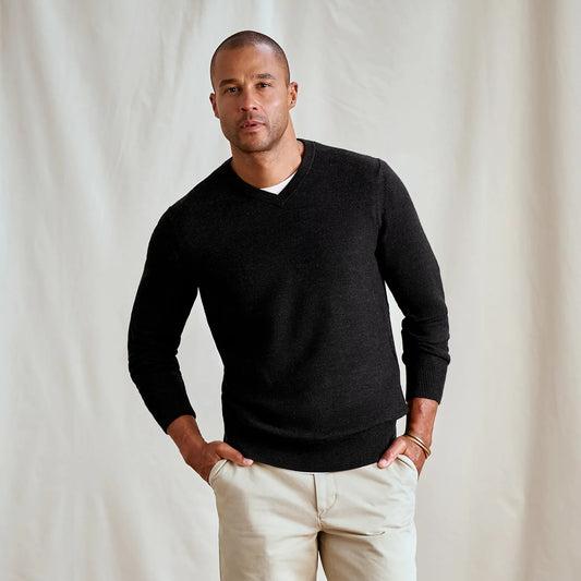 Orvis Smart Buy | Merino Piqué V-Neck Sweater
