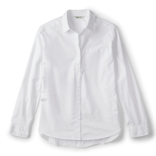 Orvis Smart Buy | Women's Heritage Poplin Garment-Dyed Long-Sleeve Shirt