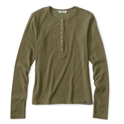 Orvis Customer Favorite | Ribbed Henley Long-Sleeve Tee