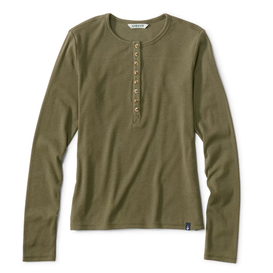Orvis Customer Favorite | Ribbed Henley Long-Sleeve Tee