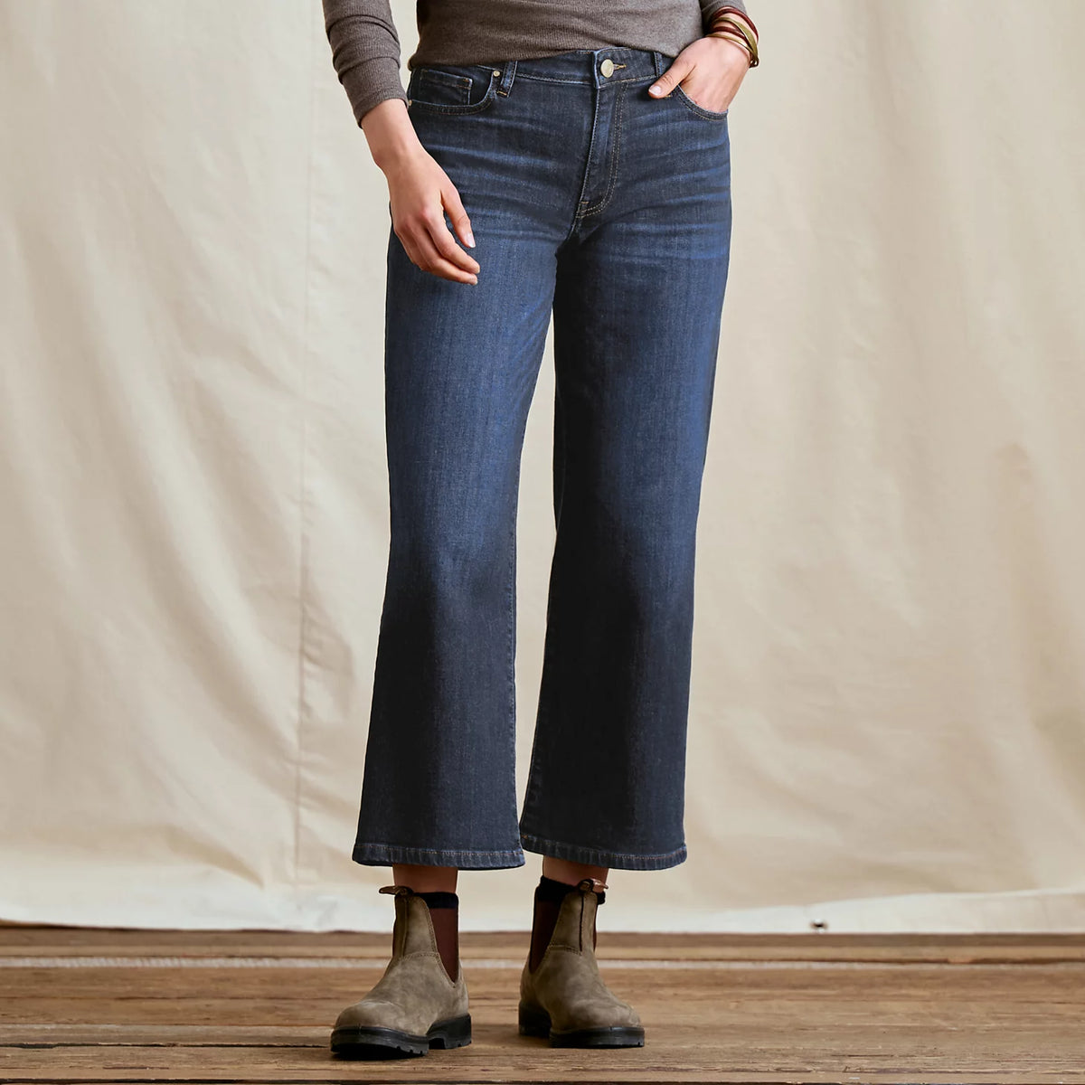 Orvis Top Pick | Kut from the Kloth® Charlotte Denim Wide-Leg Cropped Jeans