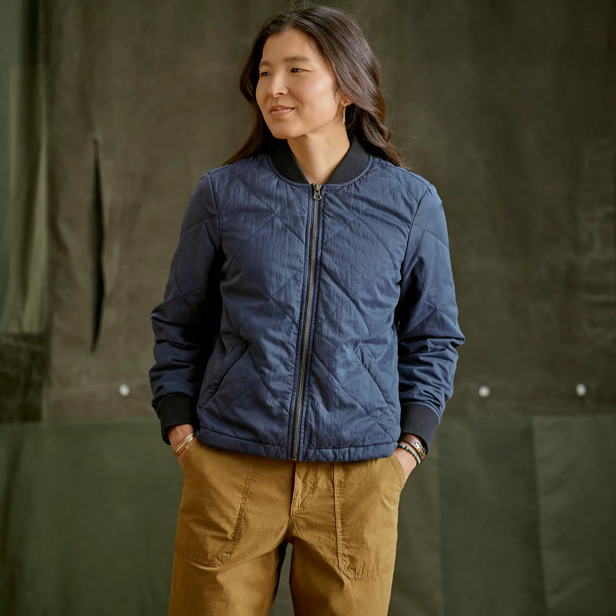 Orvis Featured | Women's 1856 Quilted Bomber Jacket
