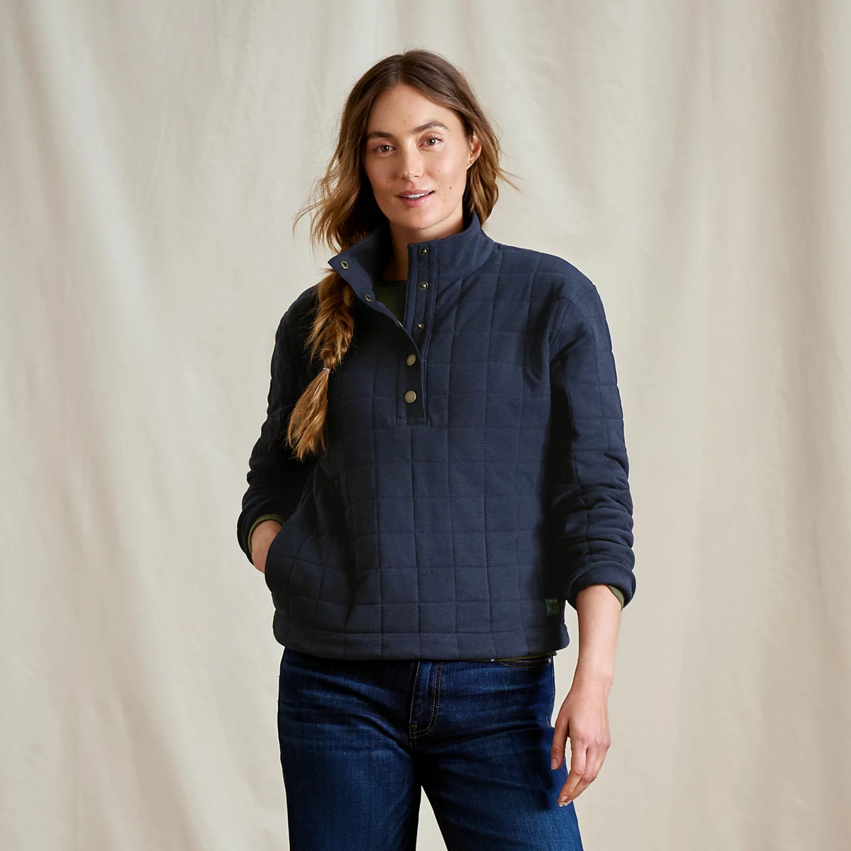 Orvis Smart Buy | Women's Battenkill Quilted 1/2-Snap Sweatshirt