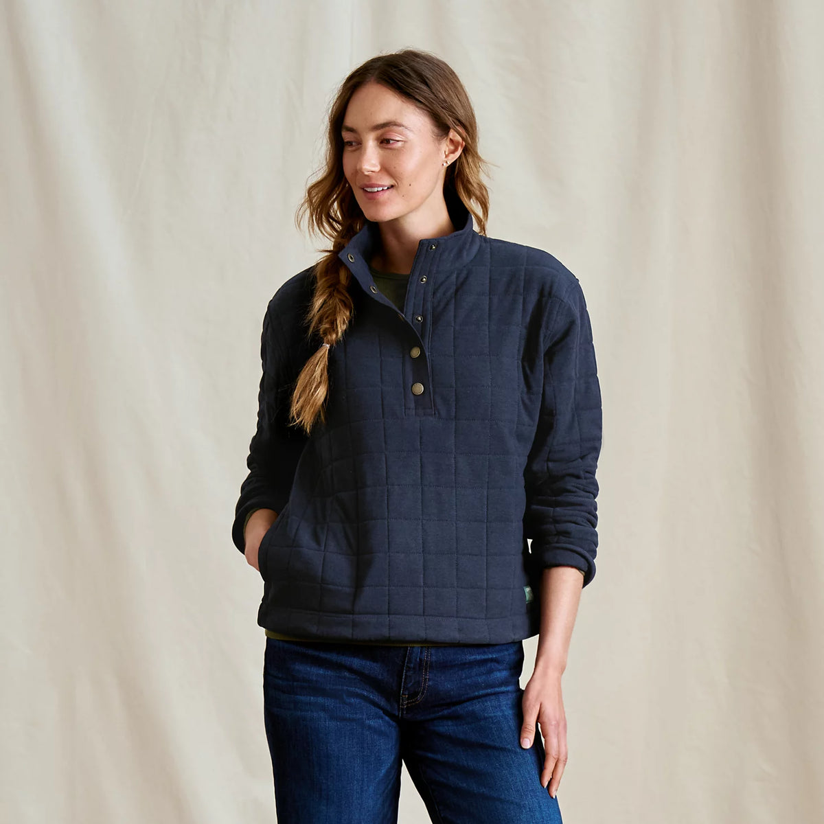 Orvis Smart Buy | Women's Battenkill Quilted 1/2-Snap Sweatshirt
