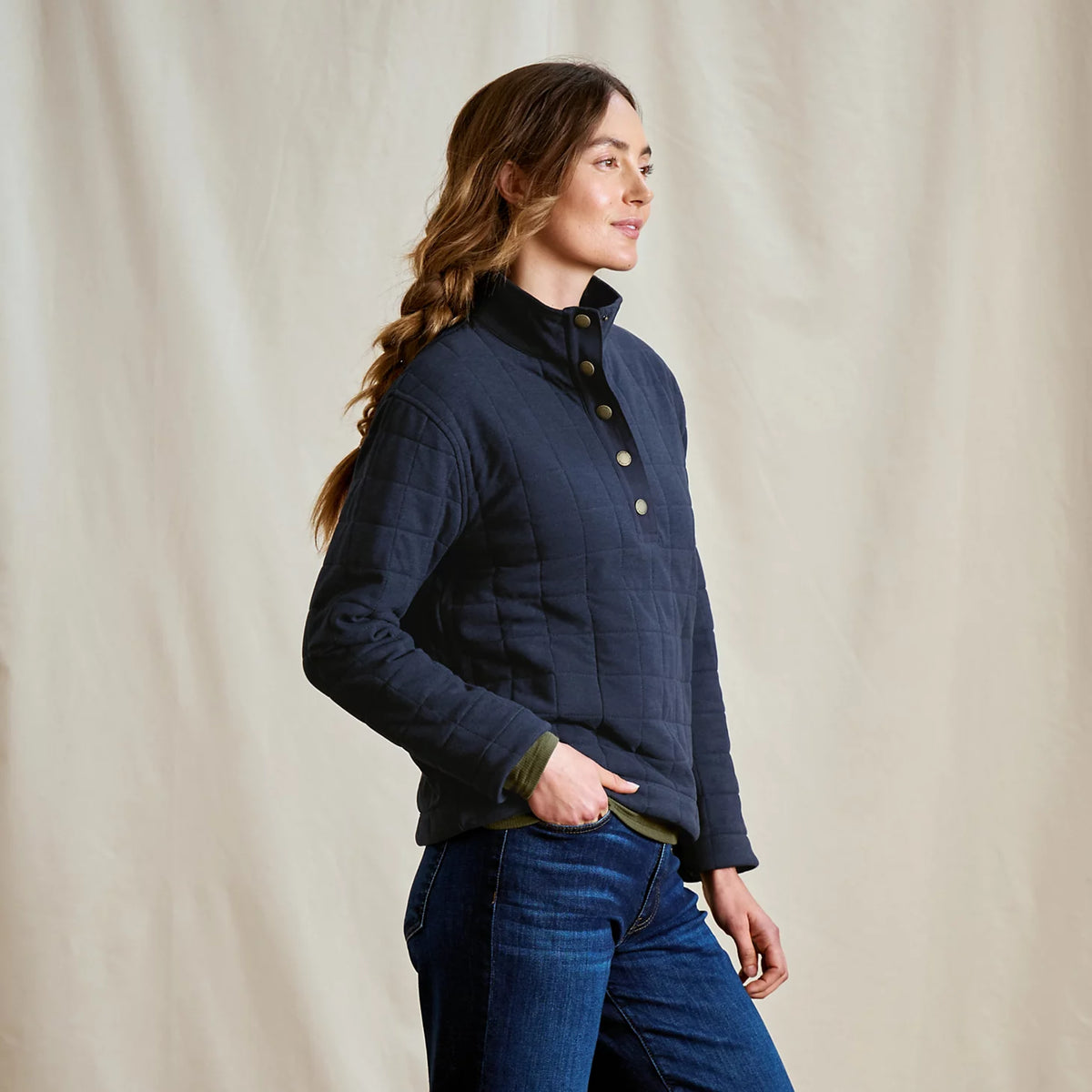 Orvis Smart Buy | Women's Battenkill Quilted 1/2-Snap Sweatshirt