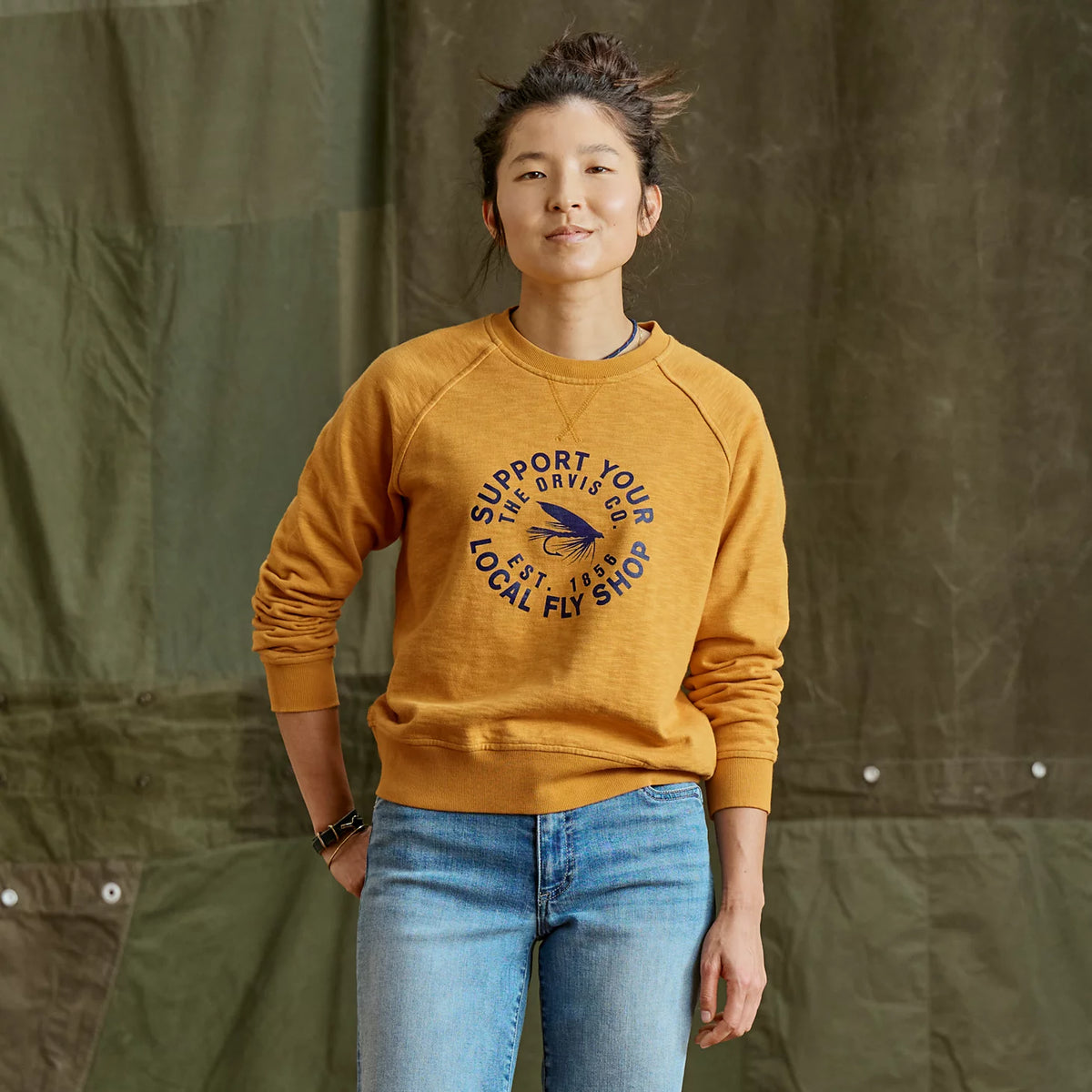 Orvis Everyday | Women's Montana Morning® Graphic Crewneck Sweatshirt