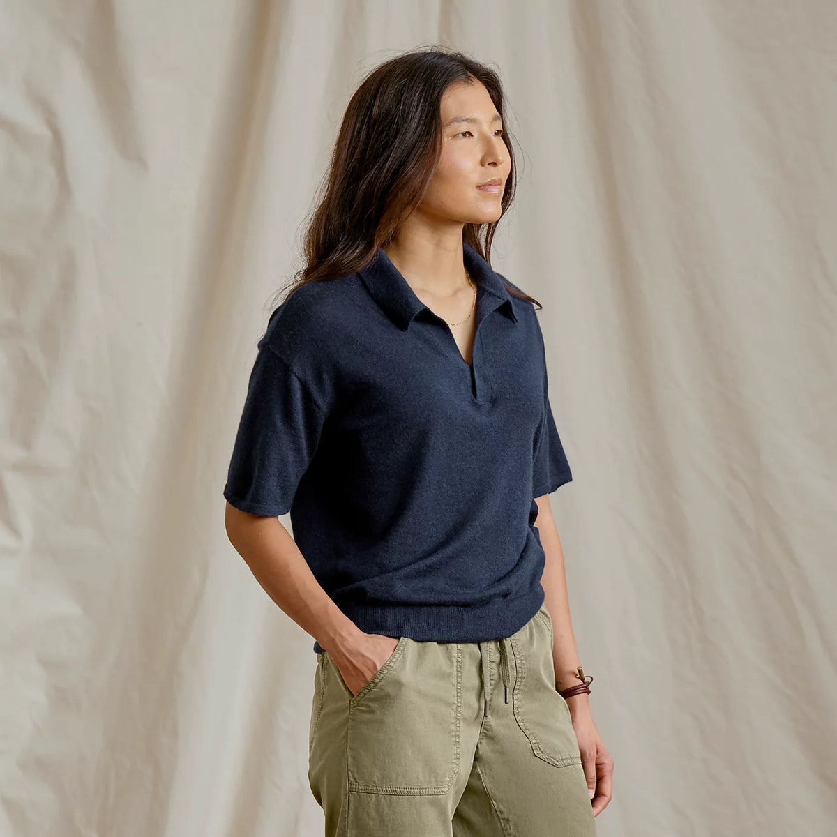 Orvis Trending | Featherweight Cashmere Polo Tee