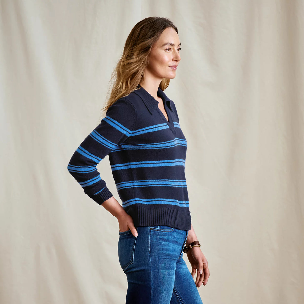 Orvis Signature | Brookside Striped Polo Sweater