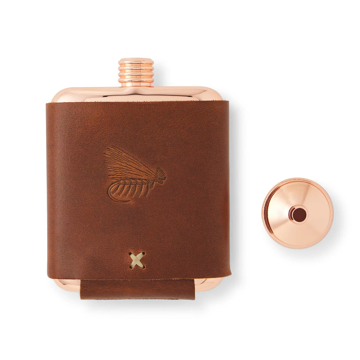 Orvis New | Whiskey Leatherworks Personalized Copper Flask